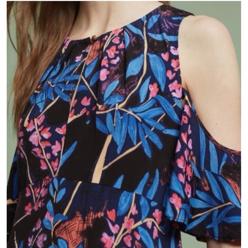 Anthropologie Maeve Elia Dress‎ size 10 Y2K Colorful Floral Fairy Whimsical - Picture 4 of 15